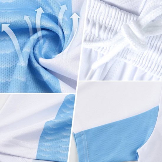 Lightning Soccer Sports Jersey Sublimation Gray-White Custom Red Uniform